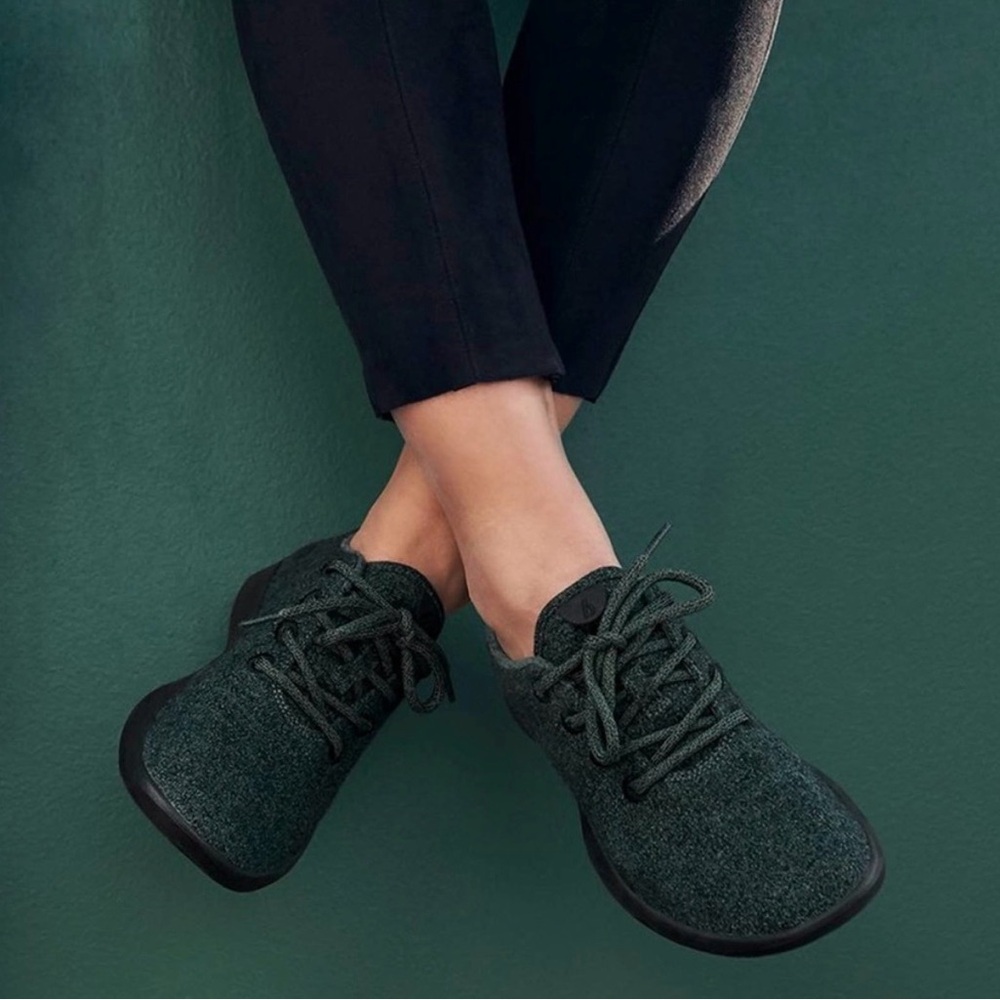 Allbirds Forest Green Wool Runner Sneakers
